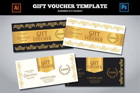 Exclusive Gift Voucher Template (45403) | Flyers | Design Bundles