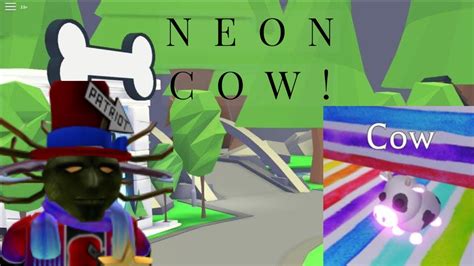 Making A Neon Cow In Adopt Me Youtube