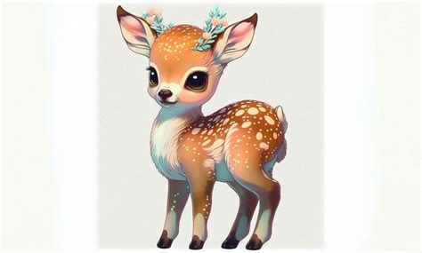 Kawaii Deer Cute Graphic Graphic By Poster Boutique · Creative Fabrica