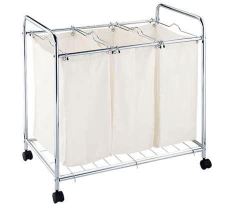 Each laundry bag can easily hold 2 loads of loading, which means that your 6 loads of laundry can easily fit into these 3 large bags. 3 Compartment Laundry Basket Trolley - Online Shopping ...