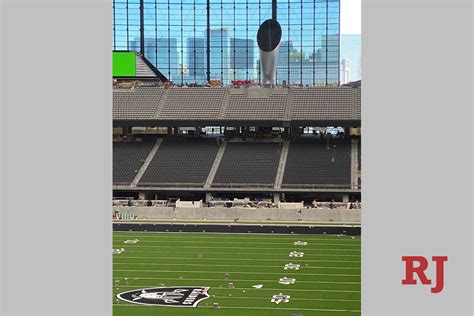 Las Vegas Raiders Branded Artificial Turf Laid At Allegiant Stadium
