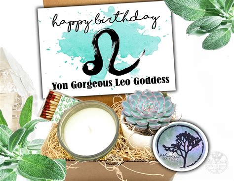 Crystal & Candle Gift Box Succulent Happy Birthday Gift Box Bday box