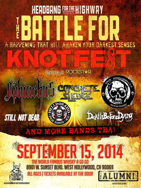 They are the industrial metal legends hailing from des moines, iowa. HEADBANG FOR THE HIGHWAY PRESENTS BATTLE FOR KNOTFEST 2014 ...