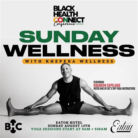 Black Health Connect Conference Sunday Wellness With Khepera Wellness