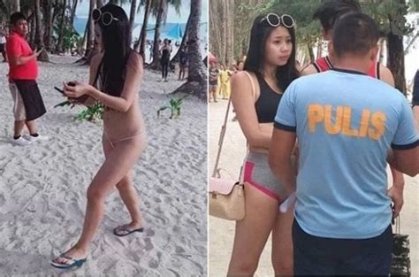 Tourist Arrested Whisked Away To Police Station And Fined For Wearing Tiny Bikini On The Beach