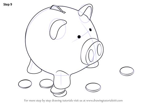 Learn how to draw a roblox piggy. Learn How to Draw a Piggy Bank (Everyday Objects) Step by ...