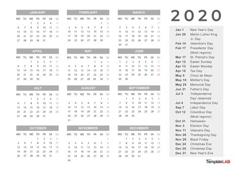 Perky Calendar Lab 2020 Printable Calendar • Printable Blank Calendar