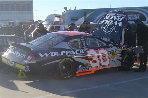 At a recent nascar race the cars went flying around the banked curves at a raceway. 2010 Nationwide Series Paint Schemes Team #30 - Jayski's ...
