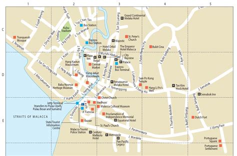 Malacca Maps Malaysia Travel Guide