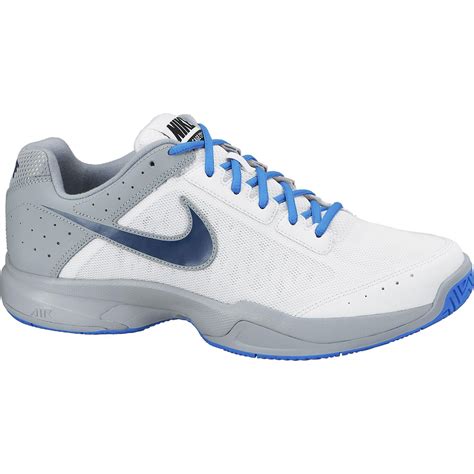 Nike Mens Air Cage Court Tennis Shoes Whitegreyphoto Blue
