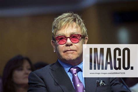 Entertainer And Aids Advocate Sir Elton John Testifies During A Senate