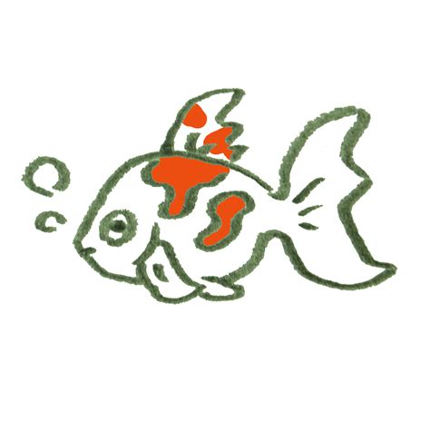 選択した画像 金魚 イラスト 画像 ガタヨメ