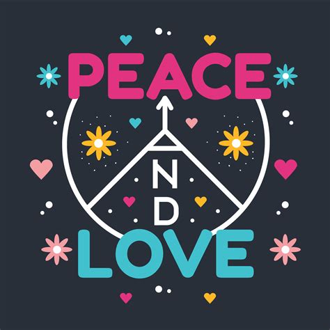 1019 Peace And Love Hippie Art Free Svg Cut Files