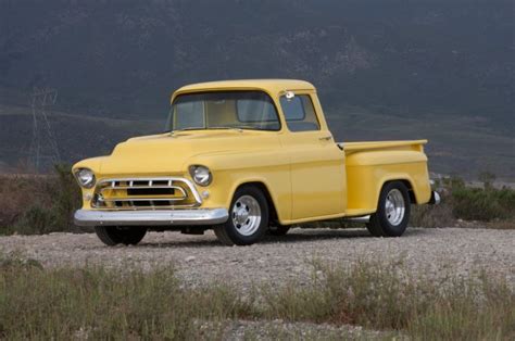 1957 Chevrolet Pickup Father And Son 1 2 Ton 57 Chevy Trucks Chevy Trucks Chevrolet Pickup