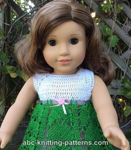 Abc Knitting Patterns American Girl Doll Tropical Vacation Dress