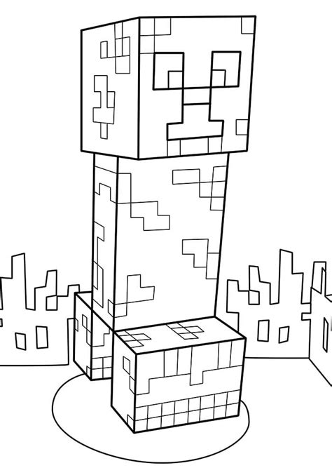 Creeper Coloring Pages Free Coloring Pages For Kids