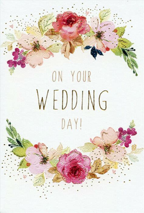 Jun 23, 2021 · offering wedding wishes to the newly married couple is customary and a great way to celebrate the wedding day and new life together. On Your Wedding Day Floral Frame Sara Miller Wedding Congratulations Card | eBay