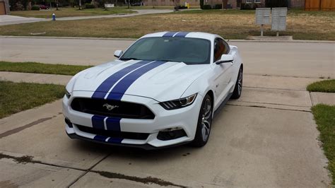 Stripe On White Mustang 2015 S550 Mustang Forum Gt Ecoboost Gt350