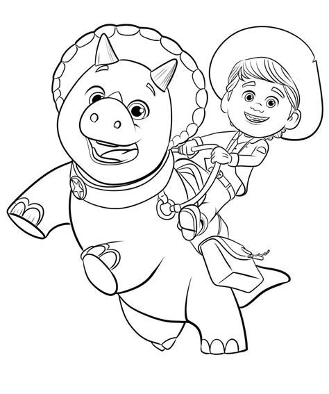 Dino Ranch Coloring Pages - Coloring Nation