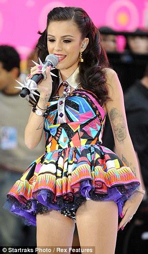 Cher Lloyd Wears A Very Short Multi Coloured Tutu Dress To Perform On