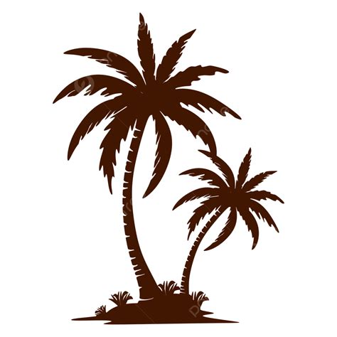 Palm Tree Logo Design Illustration Palm Tree Sunset Tree Logo Png