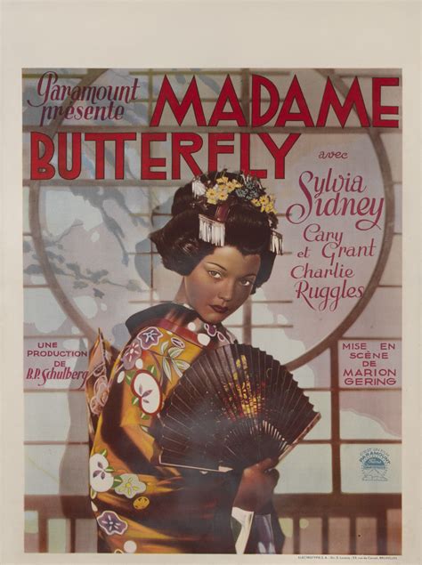 Madame Butterfly First Belgian Release Poster Original