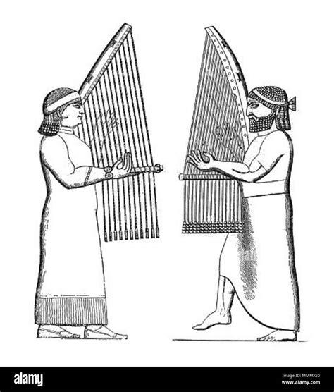 English Assyrian Vertical Angular Harp From Koyunjik 14 August 2011 Unknown 60 Assyrian