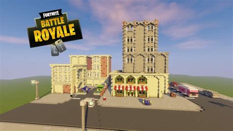 Fortnite Battle Royale Tilted Towers Minecraft Map