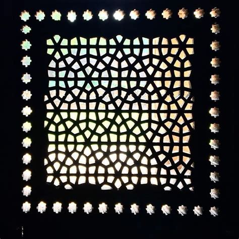 I Love Looking Out These White Marble Lattice Screens Called Jalis