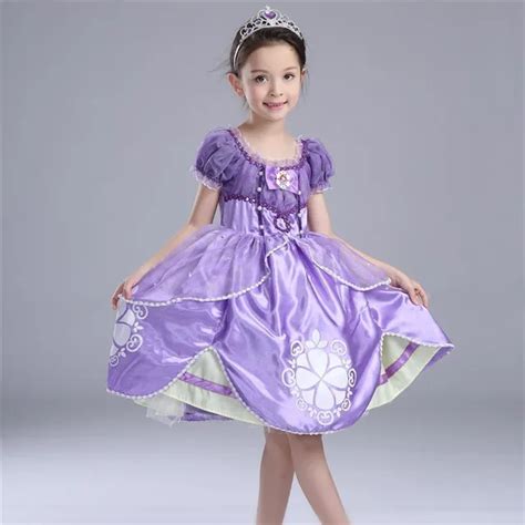 Summer Sofia Princess Dresses Pearl Flower Sofia Cosplay Costume