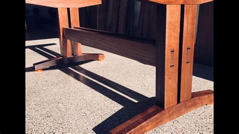 This post may contain affiliate links, meaning i get a it is a life saver for a knotty pine table top. Building a Walnut Trestle Dining Table - YouTube