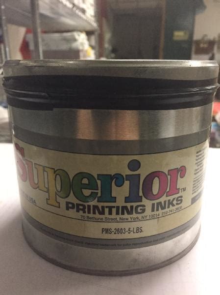 Superior® Printing Inks Pantone® Pms 2603 Soy Based Offset Ink