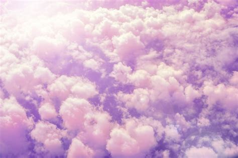 Fondo De Nubes Con Un Color Rosa Pastel Foto Premium