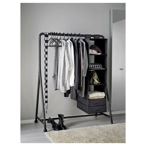 1 x turbo clothes rack article no: TURBO Clothes rack, indoor/outdoor, black - IKEA | Hanging ...