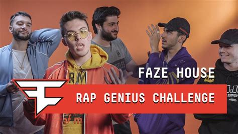 Faze House Rap Genius Challenge Youtube