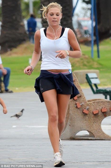 pre wedding workout chelsy davy hits the pavement as it is revealed she is expected to return