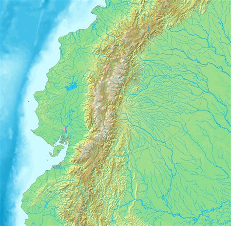 Maps Of Physical Map Of Ecuador 2011