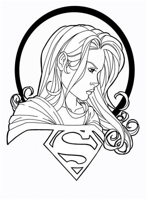 Supergirl Coloring Pages Best Coloring Pages For Kids Superhero