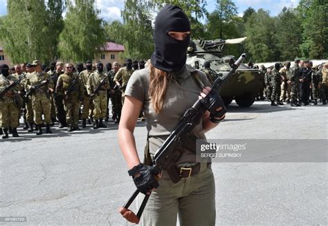 A New Female Volunteer Recruit Of The Ukrainian Army Donbass News