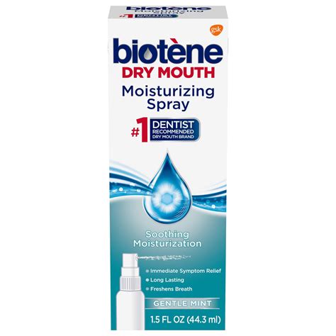 Biotene Dry Mouth And Fresh Breath Moisturizing Spray Gentle Mint 15 Oz