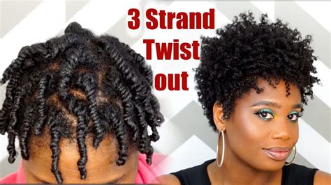 Natural hair can be styled in a creative way. How To Do a 3 Strand Twist-Out on Tapered Natural Hair ...
