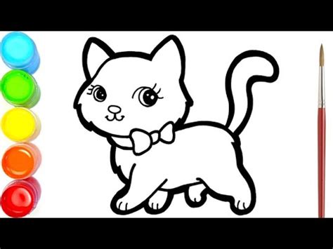 Draw your own text art. Kucing Lucu Warna-Warni Belajar Menggambar dan Mewarnai ...