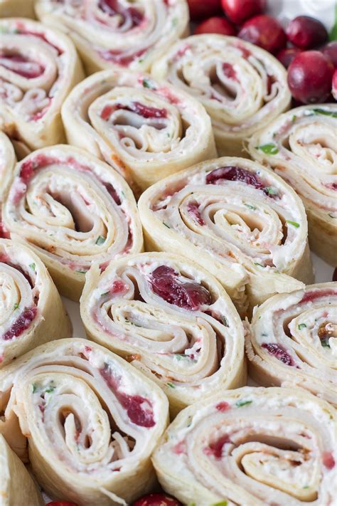 Turkey Roll Ups With Cream Cheese Cranberry