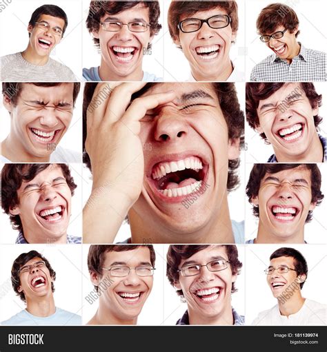 Happy Laughing Face Image And Photo Free Trial Bigstock