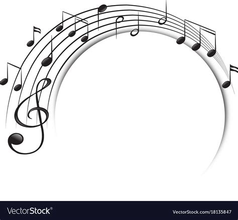 Music Notes On Scale Royalty Free Vector Image
