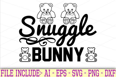 Snuggle Bunny Graphic By Graphics Home · Creative Fabrica