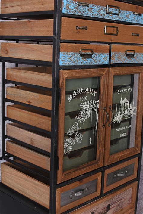 Industrial design sideboard kommode schubladenschrank mid century modern design hersteller: Fabrik Möbel Hochschrank Apothekerschrank Loft ...