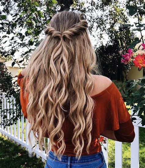A lovely natural dirty blonde color looking beautiful with long wavy hair. Pin on Braids & tails & Buns