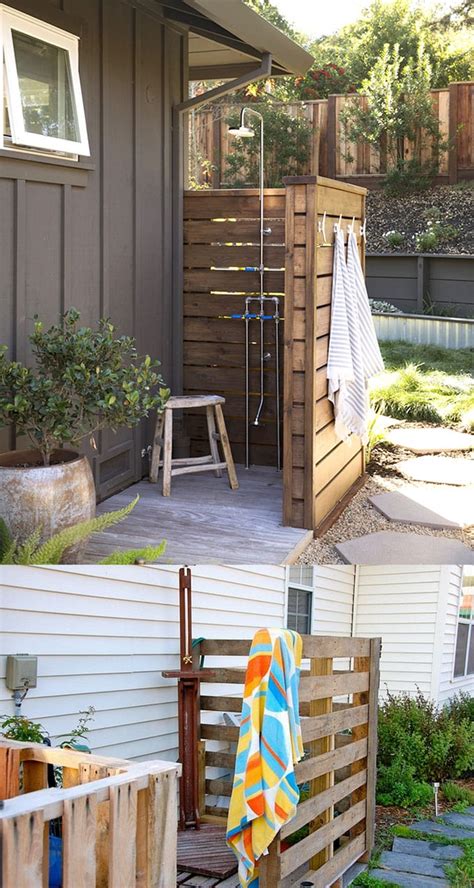 32 Beautiful Easy DIY Outdoor Shower Ideas A Piece Of Rainbow