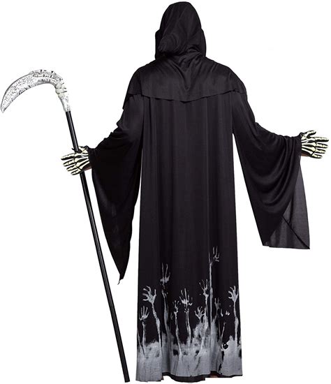 Toyhub Creations Grim Reaper Scary Skeleton Halloween Costumes With